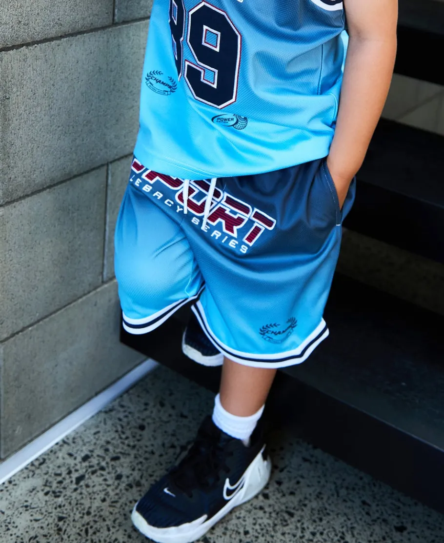 Discount Little Kids' Sporty Ombre Mesh Short Kids Bottoms|Kids 1 - 7