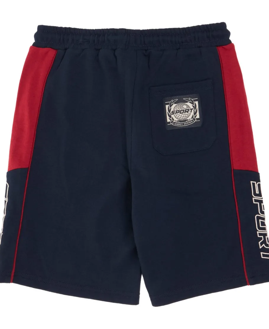 New Little Kids' Sporty Panelled Terry Short Kids Bottoms|Kids 1 - 7