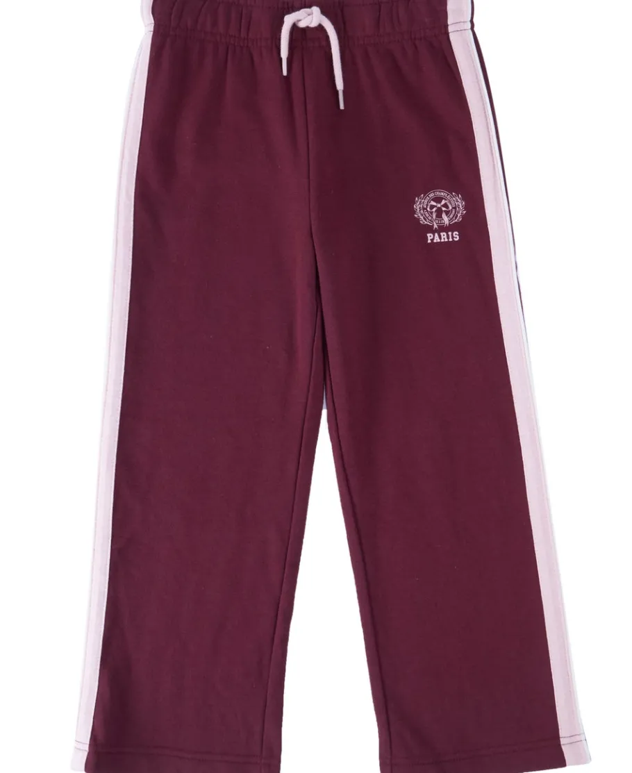 Discount Little Kids' Sporty Side Panel Wide Trackpants Kids Sweats + Fleece|Bottoms