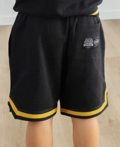 Discount Little Kids' Sporty Terry Applique Short Kids Bottoms|Kids 1 - 7