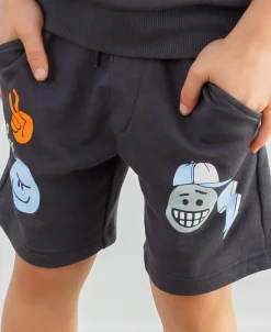 New Little Kids' Terry Print Tee & Short Set Kids Bottoms|Kids 1 - 7