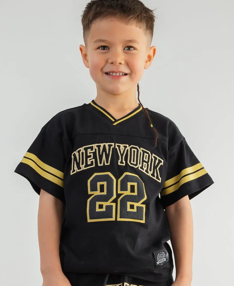 Outlet Little Kids' V Neck Sporty Jersey Print Tee Kids Tops|T-Shirts