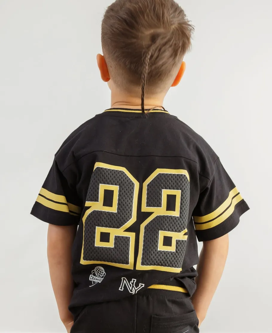 Outlet Little Kids' V Neck Sporty Jersey Print Tee Kids Tops|T-Shirts