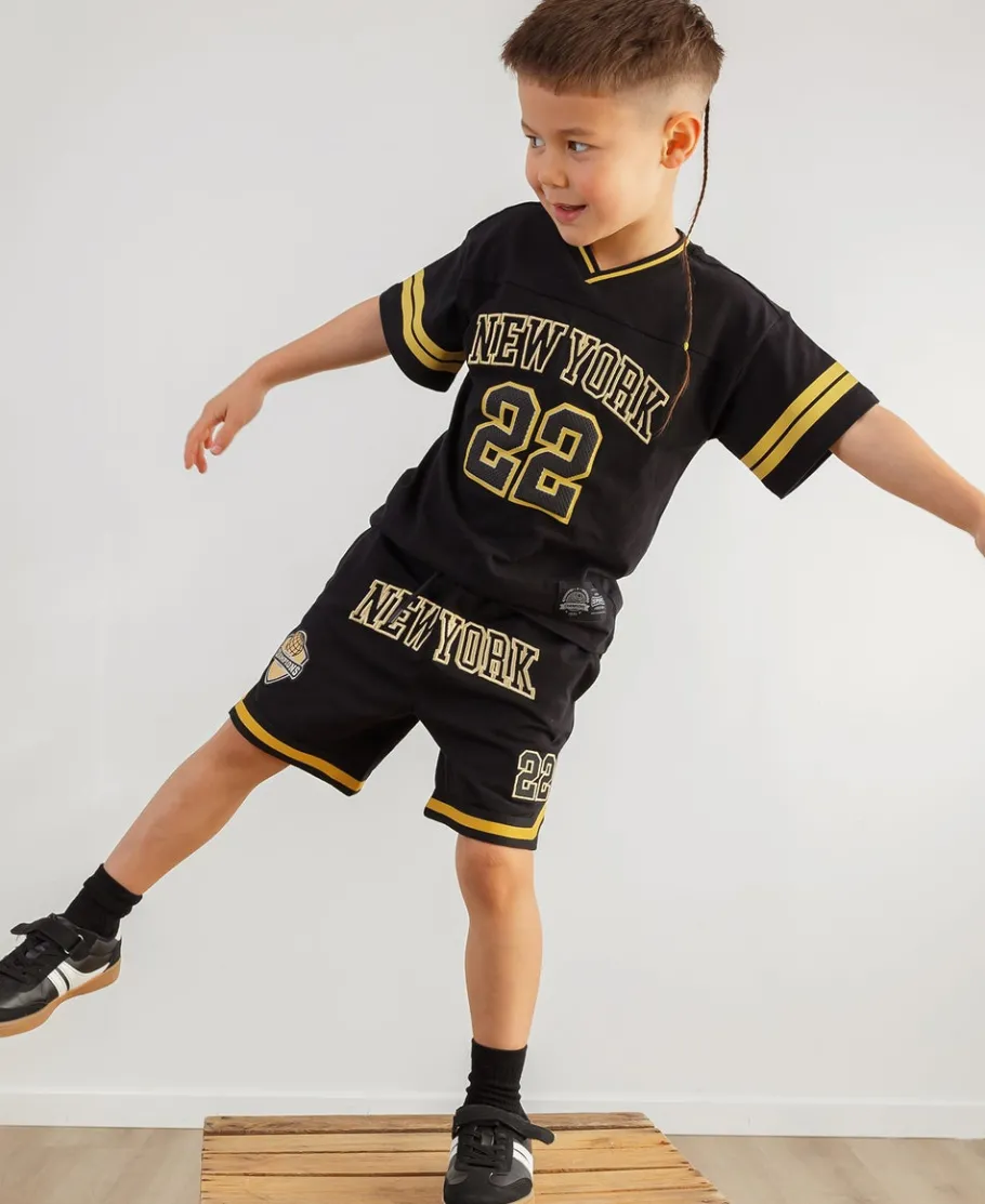 Outlet Little Kids' V Neck Sporty Jersey Print Tee Kids Tops|T-Shirts