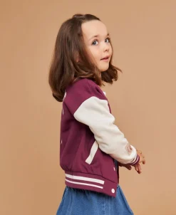 Fashion Little Kids' Varsity Sweat Bomber Kids Sweats + Fleece|Jackets