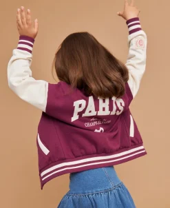 Fashion Little Kids' Varsity Sweat Bomber Kids Sweats + Fleece|Jackets