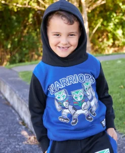 New Little Kids' Warriors NRL Hoodie Kids Sweats + Fleece|Kids 1 - 7