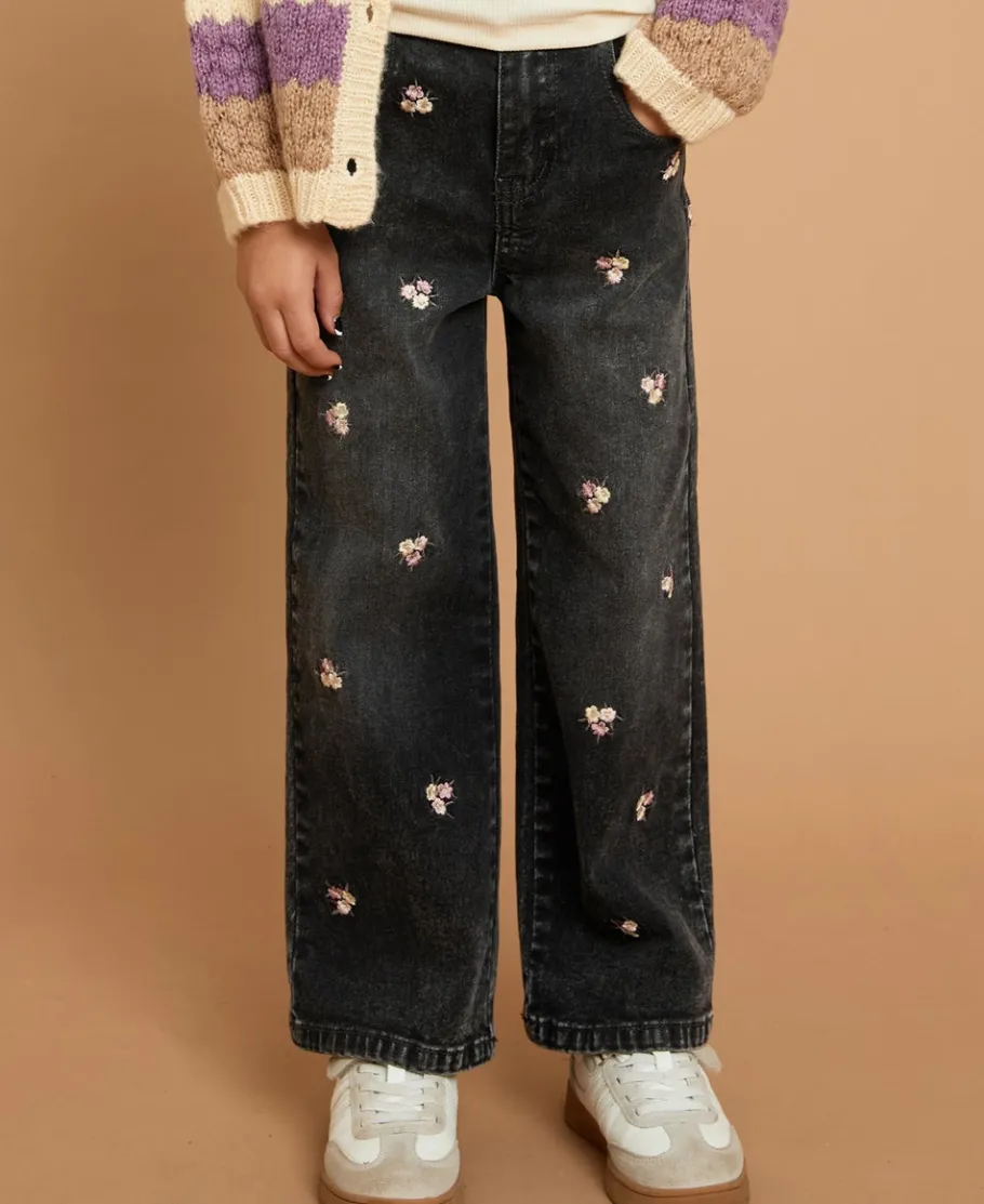 Sale Little Kids' Wide Leg Embroidered Jean Kids Kids 1 - 7