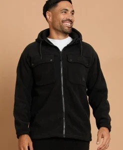 Discount Men's Bonded Longline Pocket Fleece Knitwear & Sweats|Jackets & Coats