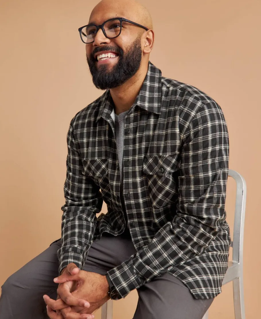 Outlet Men's Cotton Flannel Shirt Shirts|Flannel