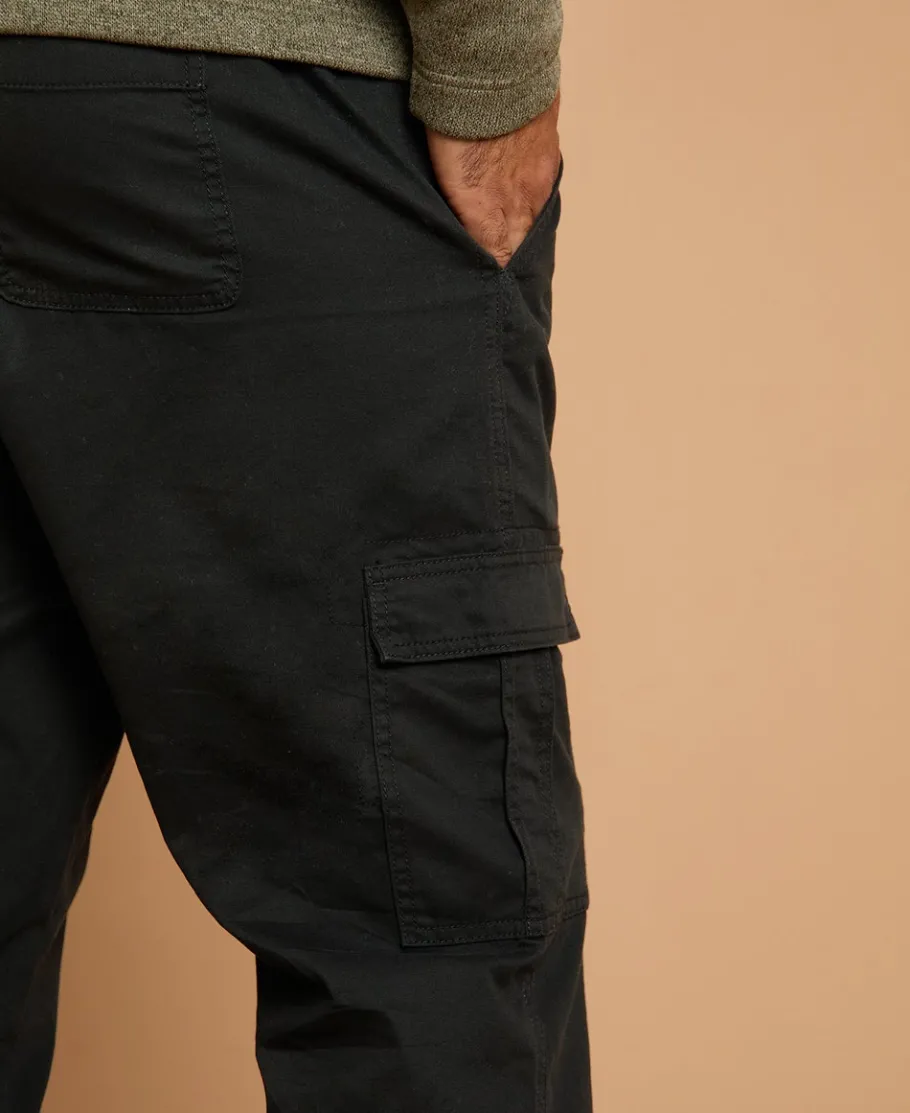 Online Men's Elastic Waist Cargo Pant Pants & Jeans