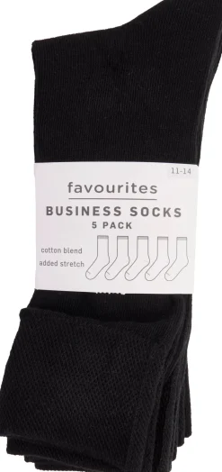 Clearance Men's Favourties 5 Pack Business Sock Socks|Mens Hosiery