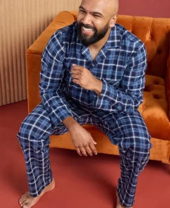 Sale Men's Flannel PJ Set Sleepwear