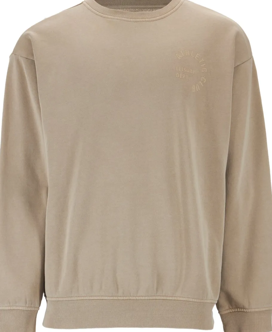 Discount Men's Garment Wash Crew Sweatshirt Knitwear & Sweats