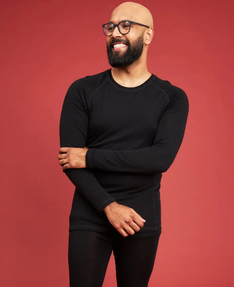 Hot Men's Merino Thermal Long Sleeve Top Thermals|Men'S Thermals