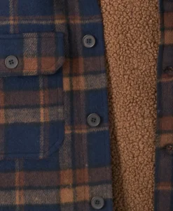 Discount Men's Shearling Lined Check Jacket Jackets & Coats