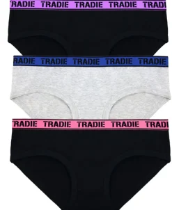 Fashion TRADIE Ladies 3 Pack Boyleg Briefs Women Lingerie|Womens Briefs