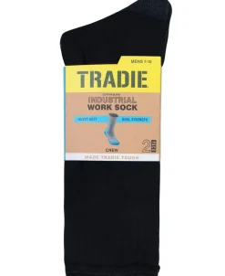Outlet TRADIE Mens Heavy Duty Work Socks 2 Pack Socks|Mens Hosiery