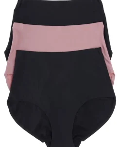 Discount Women's 3 Pack No Show Full Briefs Women Lingerie|Womens Briefs