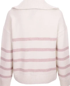 Fashion Women's 1/4 Zip Collared Jumper Women Knitwear