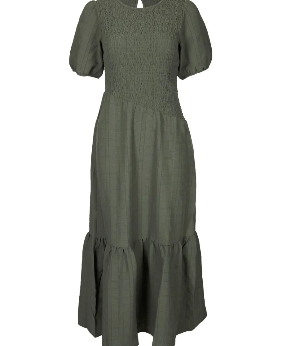 Discount Women's Asymmetric Shirred Midi Dress Women Dresses
