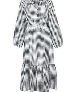 Discount Women's Blouson Sleeve Midi Dress Women Dresses