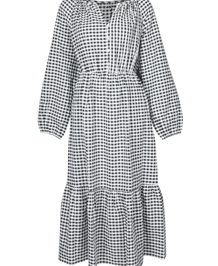Discount Women's Blouson Sleeve Midi Dress Women Dresses