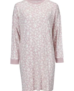 Hot Women's Brushed Long Sleeve Nightie Women Sleepwear