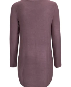 Hot Women's Brushed Long Sleeve Scoop Hem Top Women T-Shirts|Tops