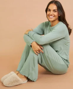 Hot Women's Brushed PJ Set Women Sleepwear