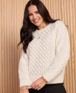 New Women's Cable Jumper Women Knitwear