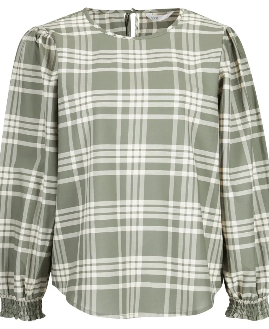 Hot Women's Check Long Sleeve Blouse Women Tops