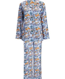 Sale Women's Cotton Long Sleeve Flannel PJ Set Women Sleepwear