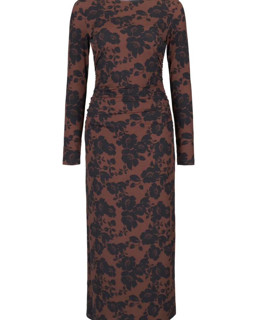 Outlet Women's Crinkled Ruched Midi Dress Women Dresses