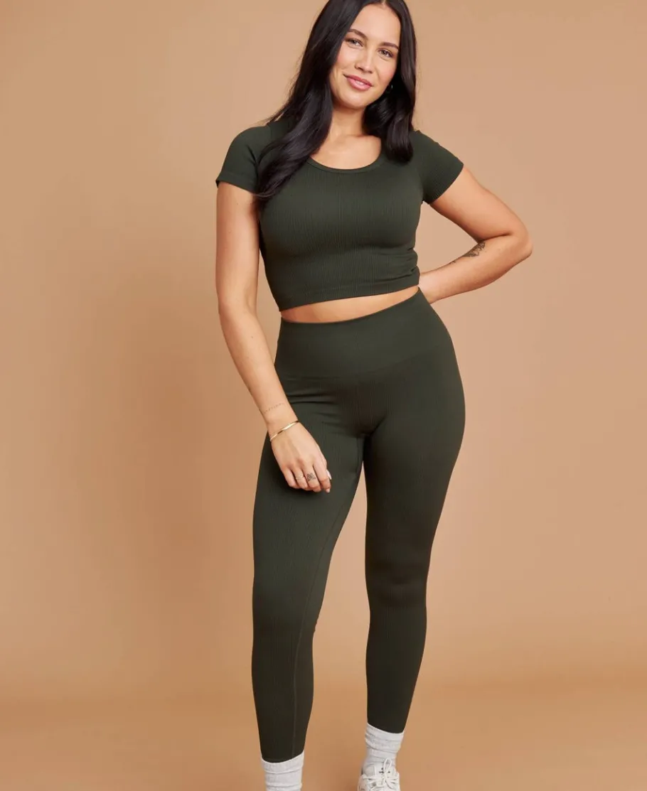 Online Women's Elite Active Seamless Full Length Rib Legging Women Pants & Leggings|Activewear & Leisure