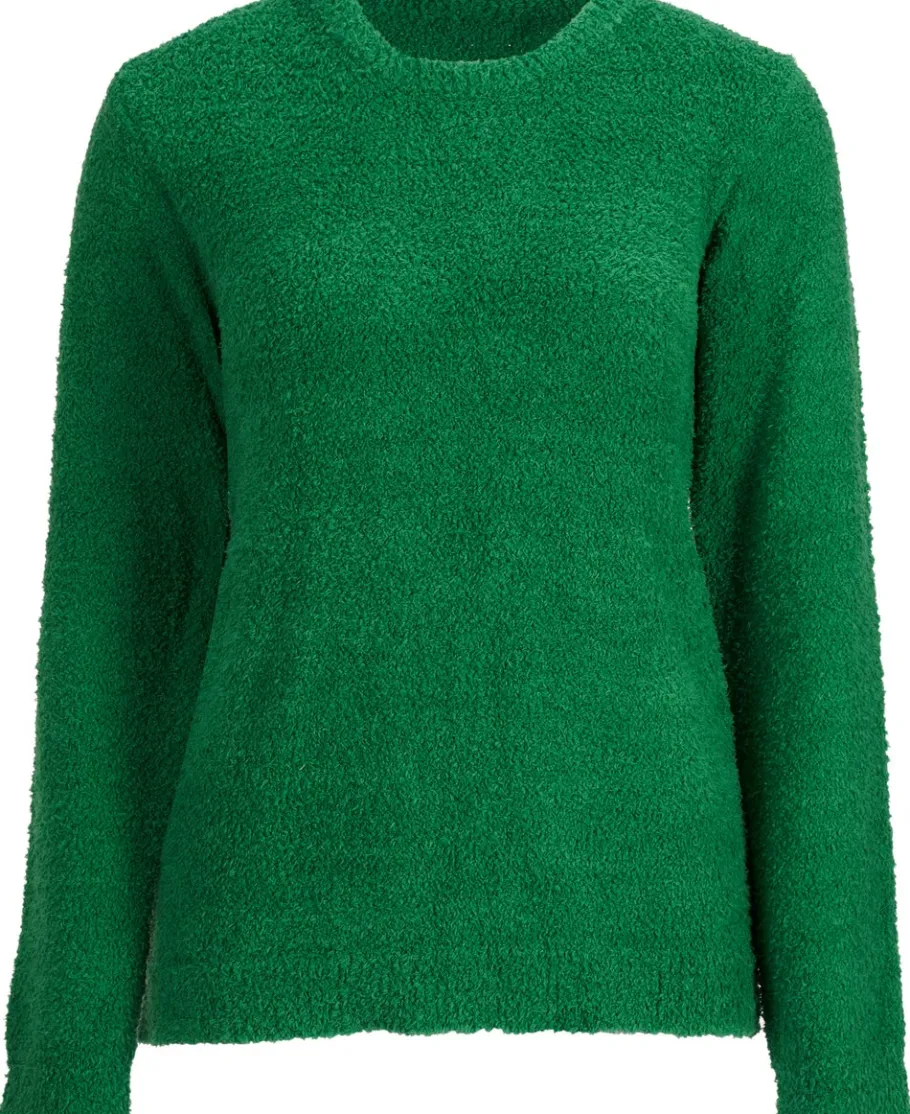 Online Women's Fluffy Crew Neck Jumper Women Knitwear