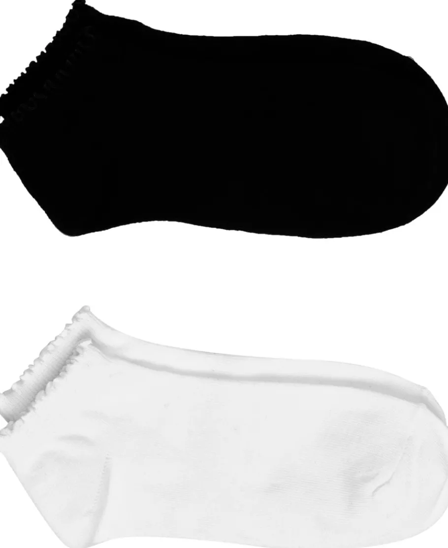Fashion Women's Frill Edge Socks 2 Pack Women Accessories|Socks