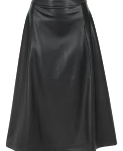 Sale Women's Full Pleather Skirt Women Skirts