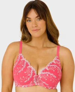 Best Women's Fuller Figure Embroidered T-shirt Bra Women Lingerie|Womens Bras