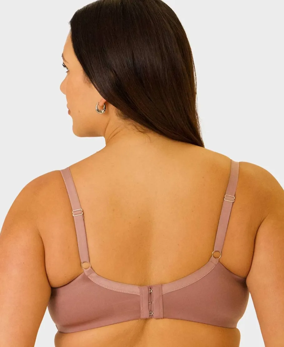 Outlet Women's Fuller Figure Glossy Micro Tshirt Bra. Women Lingerie|Womens Bras