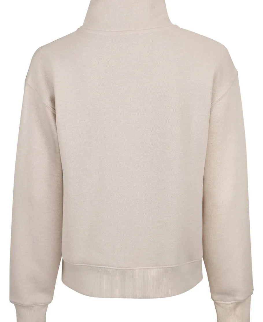 New Women's Henley Fleece Sweatshirt Women Sweats & Fleece