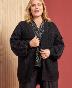 Outlet Women's Isobelle Cable Sleeve Cardi Women Plus Size|Knitwear