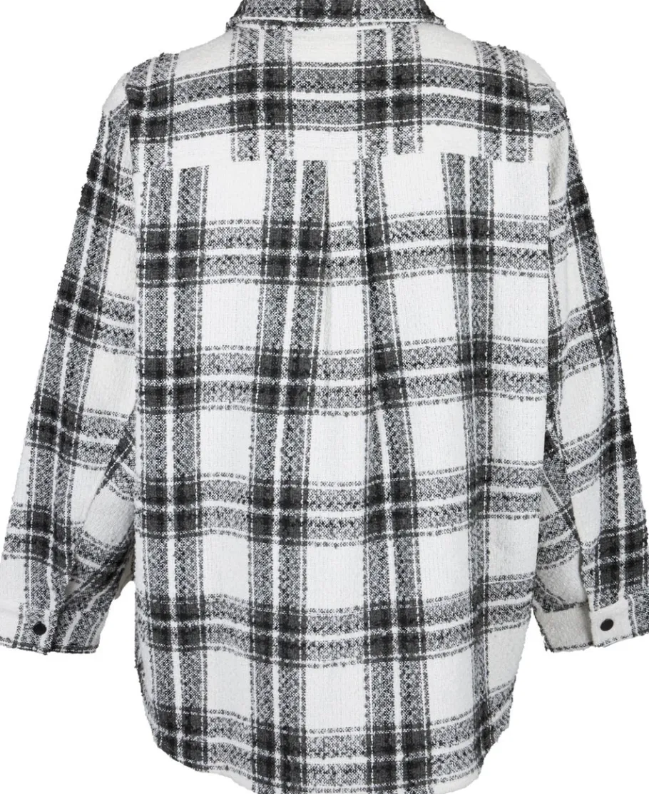 Discount Women's Isobelle Check Shacket Women Plus Size|Jackets & Coats