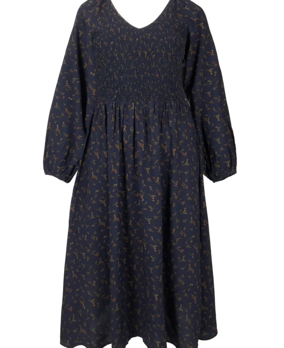 Online Women's Isobelle Curve Long Sleeve Smock Midi Dress Women Plus Size|Dresses