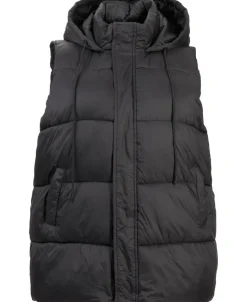 Fashion Women's Isobelle Longline Hooded Puffer Vest Women Plus Size|Jackets & Coats