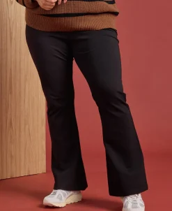 Hot Women's Isobelle Ponte Flare Pants Women Plus Size|Pants & Leggings