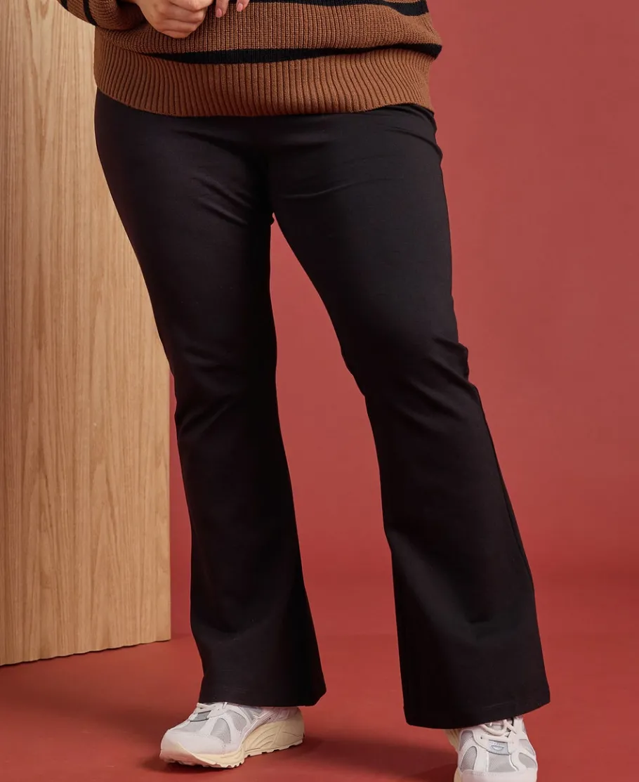 Hot Women's Isobelle Ponte Flare Pants Women Plus Size|Pants & Leggings