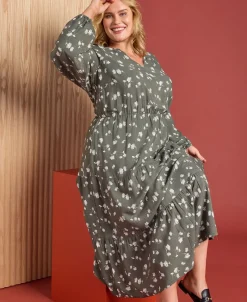 Sale Women's Isobelle Printed Tier Dress Women Plus Size|Dresses