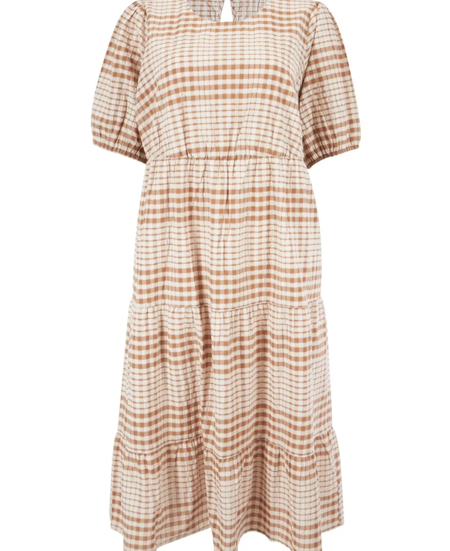 Hot Women's Isobelle Textured Check Midi Dress Women Plus Size|Dresses