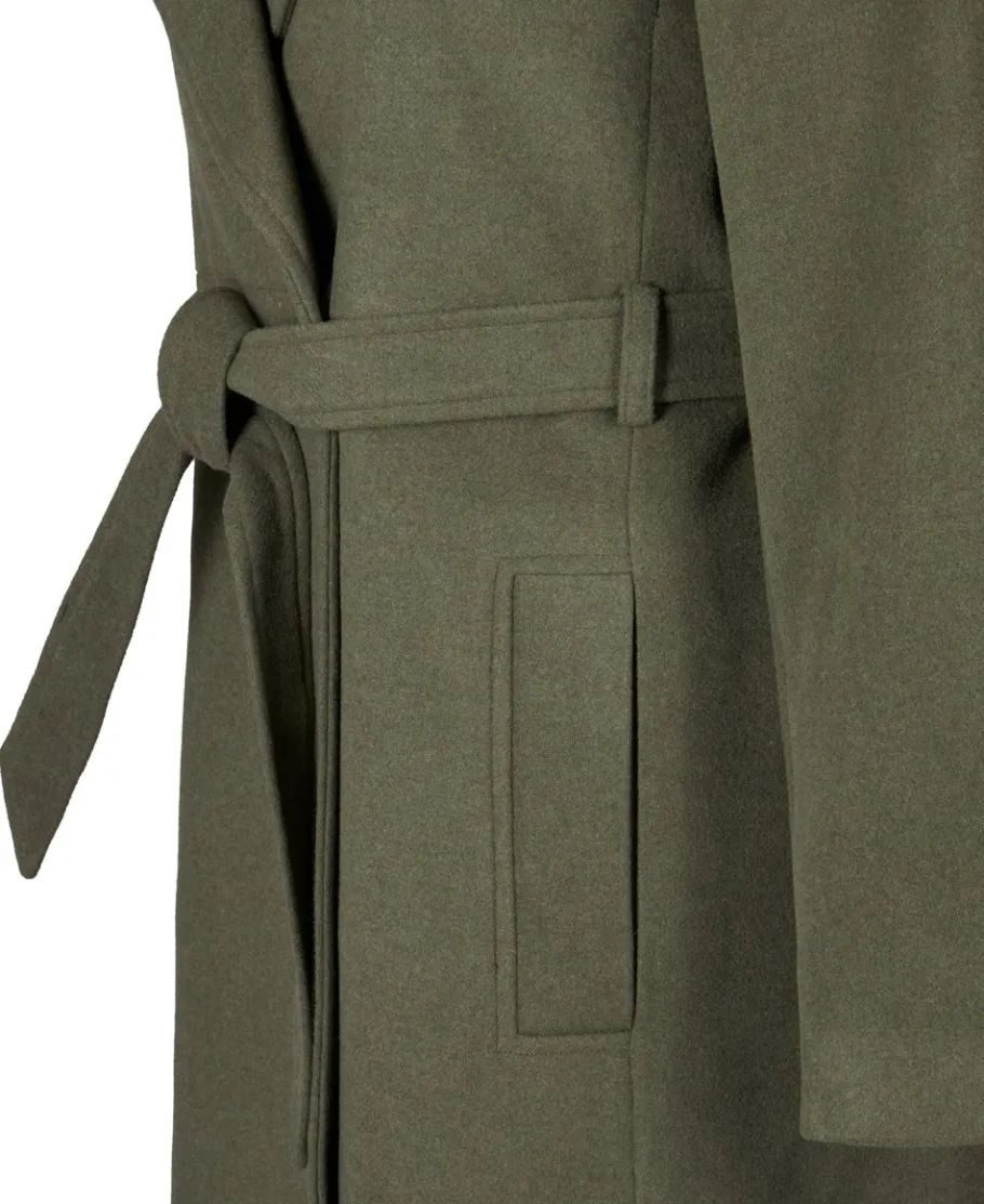 Fashion Women's Isobelle Tie Waist Longline Coat Women Plus Size|Jackets & Coats